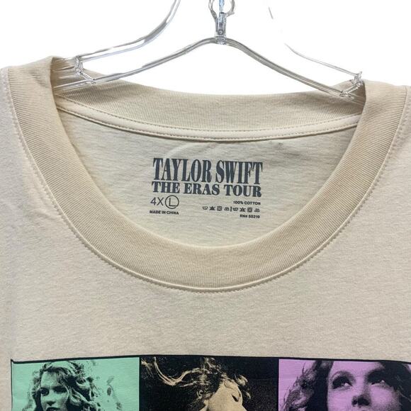 Eras‎ Tour T-Shirt Beige - Size 4x Taylor Swift - Picture 2 of 14
